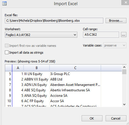 import data from excel to stata 13